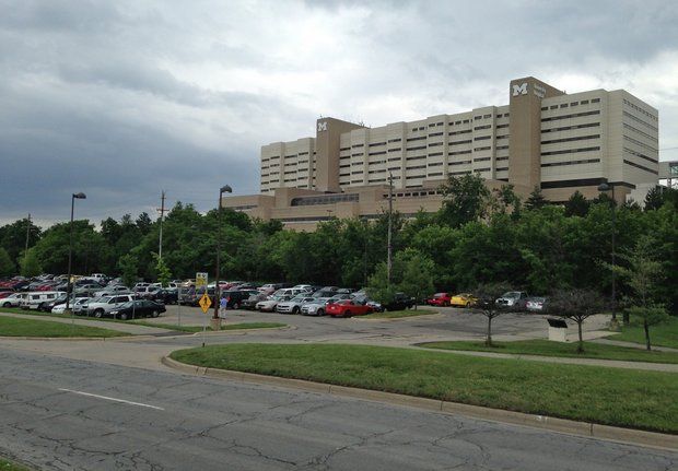 This city-owned parking lot leased by the University of Michigan next to the U-M Hospital along Fuller Road is one potential location for a new Amtrak station in Ann Arbor. (Ryan Stanton | The Ann Arbor News)